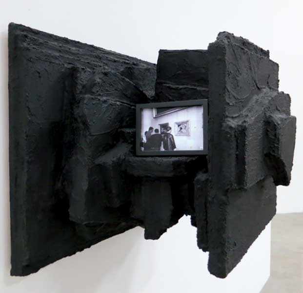 Rachel Harrison, ‘Black Painting’, 2006, wood, polyesterene, cement, Parex, acrylic, framed digital c-print, 83,8 x 66 x 63,5 cm